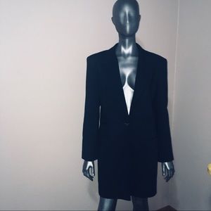 Larry Levine Sport Black wool blend trench coat